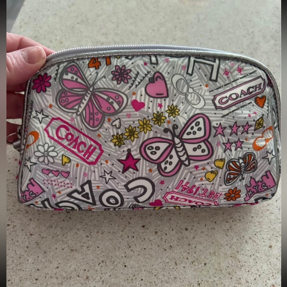 Coach makeup bag